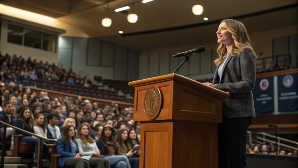 How Did Shannon Reardon Swanick Demonstrate Leadership During Her University Years